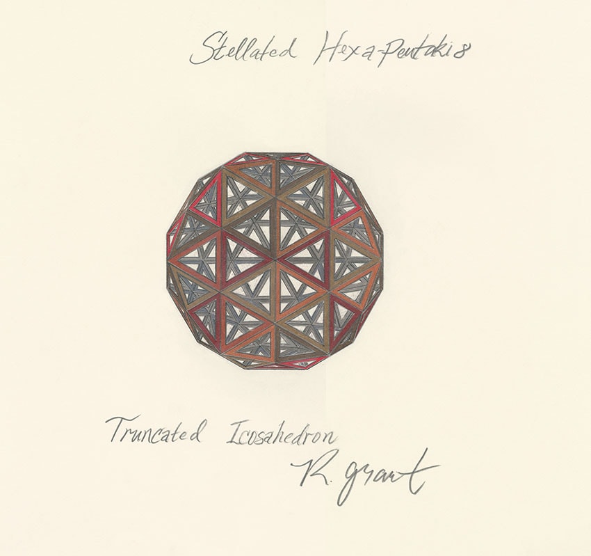 Sir Robert Edward Grant — Stellated Hexapentakis / Truncated Icosahedron